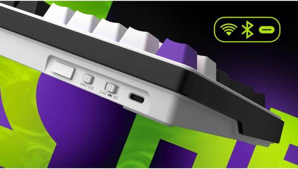 Клавіатура HATOR Hellyberry HK75 wireless White-Violet