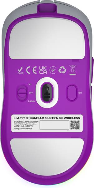 Миша HATOR Quasar 3 Ultra 8K Wireless White (HTM771)