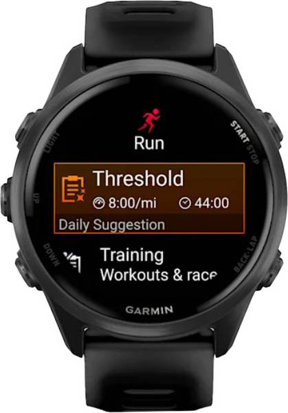 Смарт-годинник Garmin Forerunner 570 42mm Slate Gray Aluminum w. Translucent Black/Black Band (010-02970-40)