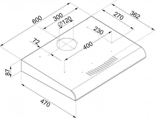 Витяжка пласка Hansa OSC6112WH