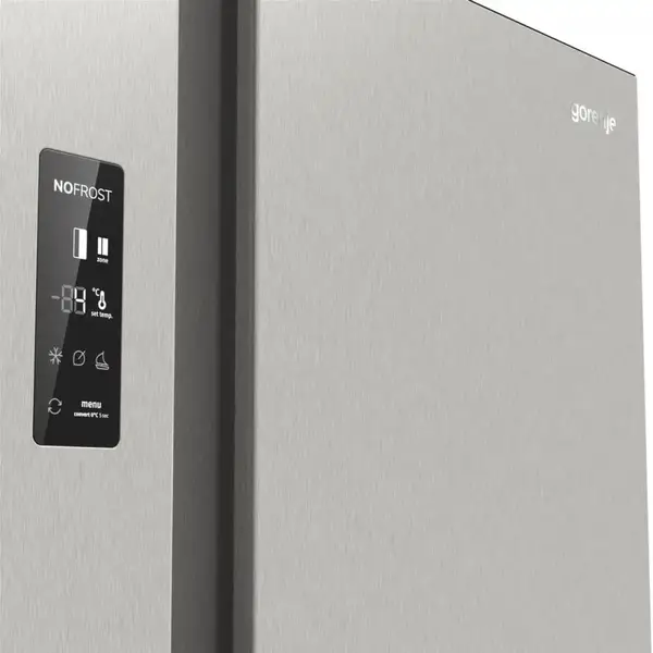 Холодильник з морозильною камерою Gorenje NRR9185EAXL