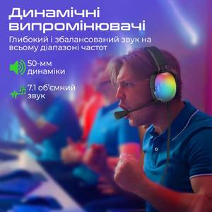 Навушники з мікрофоном Vertux Sirius 7.1 USB Black (sirius.black) Навушники з мікрофоном Vertux Sirius 7.1 USB Black (sirius.black)