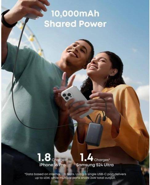 Зовнішній акумулятор (павербанк) Anker Nano 10000 mAh Black (A1638H11)