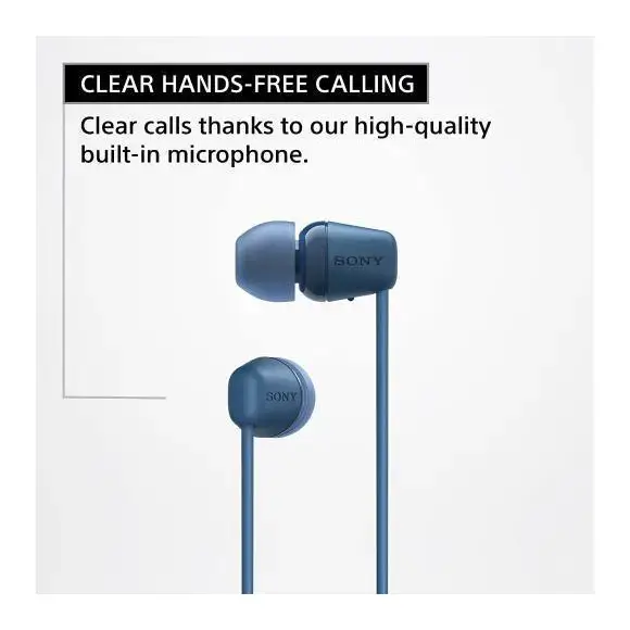 Навушники з мікрофоном Sony Sony WI-C100 Beige (WIC100C.CE7)