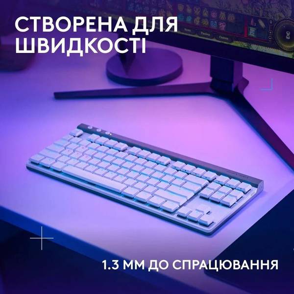Клавіатура Logitech G515 LIGHTSPEED White (920-012539)