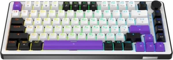 Клавіатура HATOR Hellyberry HK75 White-Violet