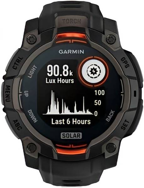 Смарт-годинник Garmin Instinct 3 45mm Solar Black with Black Band (010-02934-00/40)