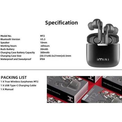 Навушники TWS IMILAB imiki Earphone MT2 Black