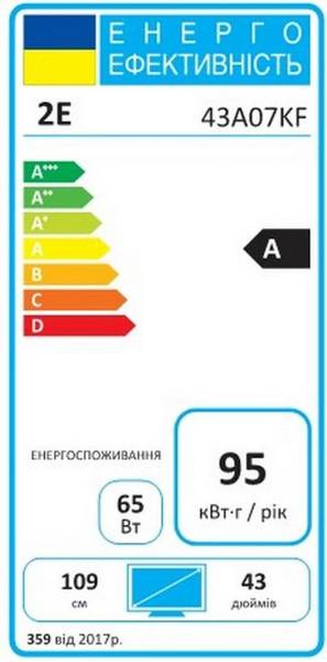 Телевізор 2E 2E-43A07KF