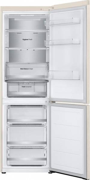 Холодильник з морозильною камерою LG GC-B459FEPW