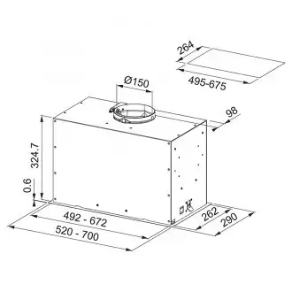 Витяжка вбудована Franke Box Flush EVO FBFE BK MATT A52 (305.0665.364)