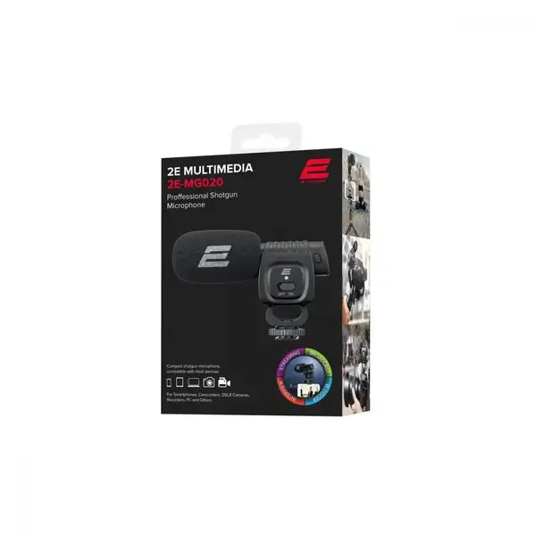 Мікрофон для фото- та відеокамери 2E MG020 (2E-MG020)
