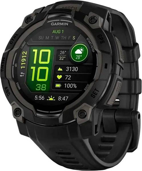 Смарт-годинник Garmin Instinct 3 45mm AMOLED Black with Black Band (010-02936-00/40)