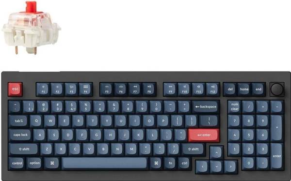 Клавіатура Keychron V5 Max 100 Key Gateron Jupiter Red Black (V5M-D1-UA)
