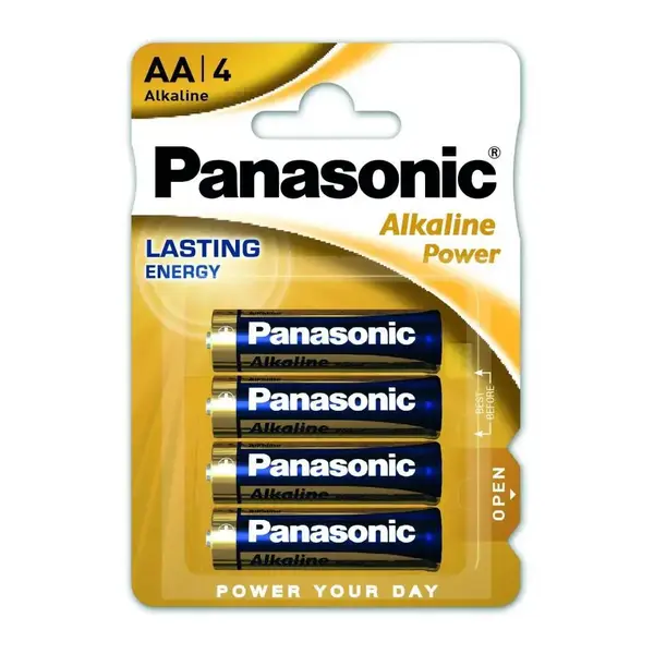 Батарейка Panasonic AA bat Alkaline 4шт Alkaline Power (LR6REB/4BPR)
