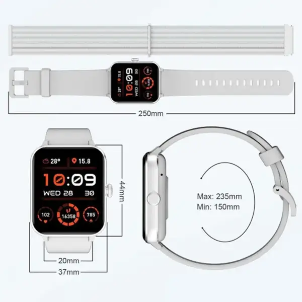 Смарт-годинник Blackview R50 Gray (6931548317531)