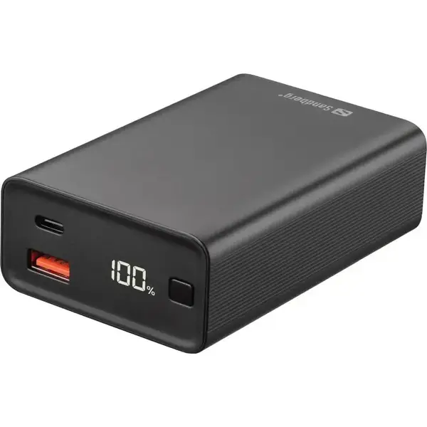 Зовнішній акумулятор (павербанк) Sandberg Travel Powerbank 20000mAh 65W (420-95)