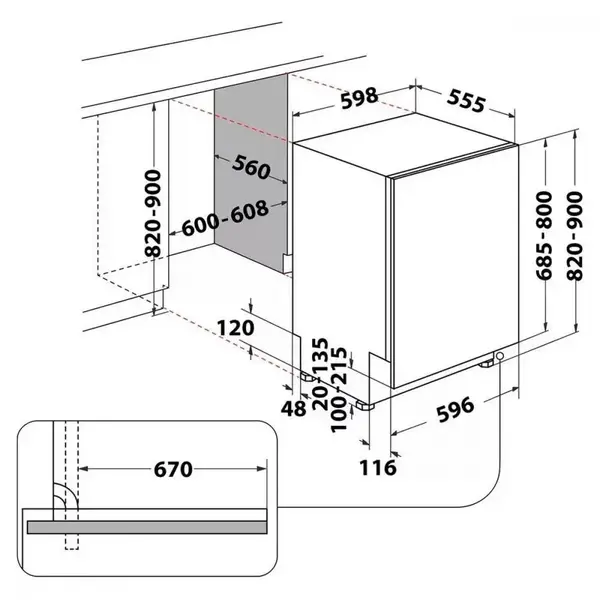 Посудомийна машина Whirlpool WIC3C34PFES
