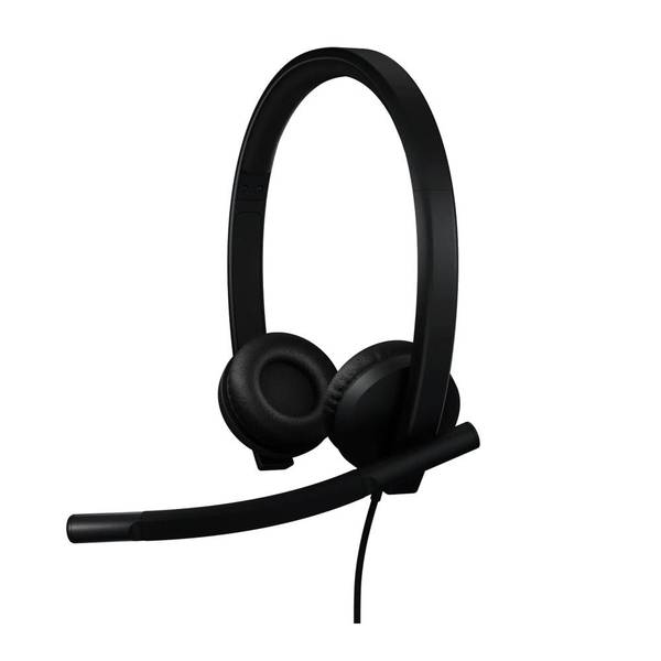 Навушники з мікрофоном Logitech H570e Stereo USB-C Black (981-001431)