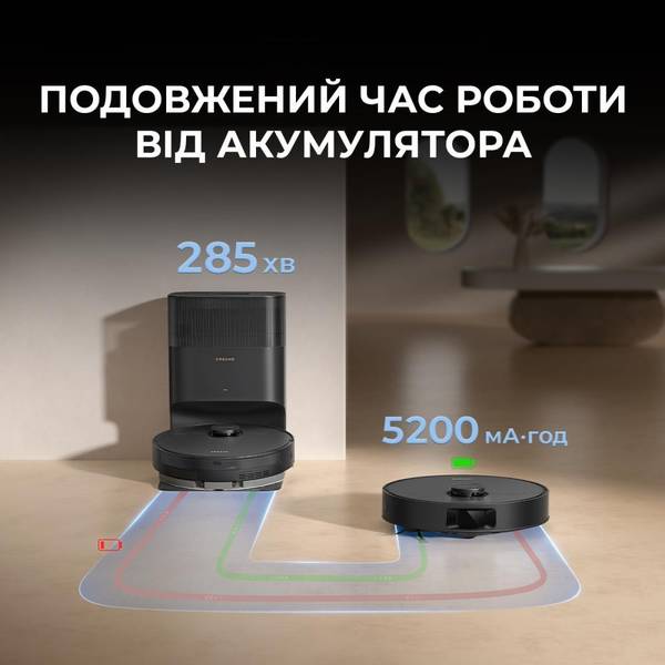 Робот-пилосос з вологим прибиранням Dreame Bot D20 White (RLD35GA)