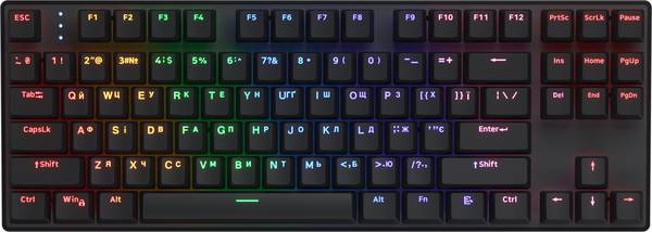 Клавіатура HATOR Icefall Mecha TKL wireless Rainbow Black (HTK287UA)