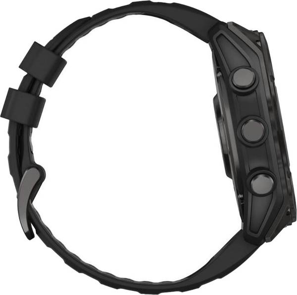Смарт-годинник Garmin Fenix 8 51mm AMOLED Sapphire Carbon Gray DLC Titanium w. Black/Pebble Gray S. Band (010-02905-20/21)
