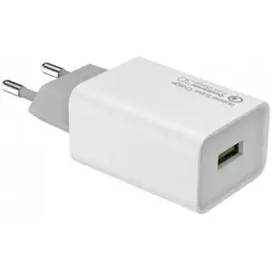 Мережевий зарядний пристрій ColorWay 1 USB Huawei Super Charge/Quick Charge 3.0, 4A (20W) White (CW-CHS014Q-WT) Мережевий зарядний пристрій ColorWay 1 USB Huawei Super Charge/Quick Charge 3.0, 4A (20W) White (CW-CHS014Q-WT)