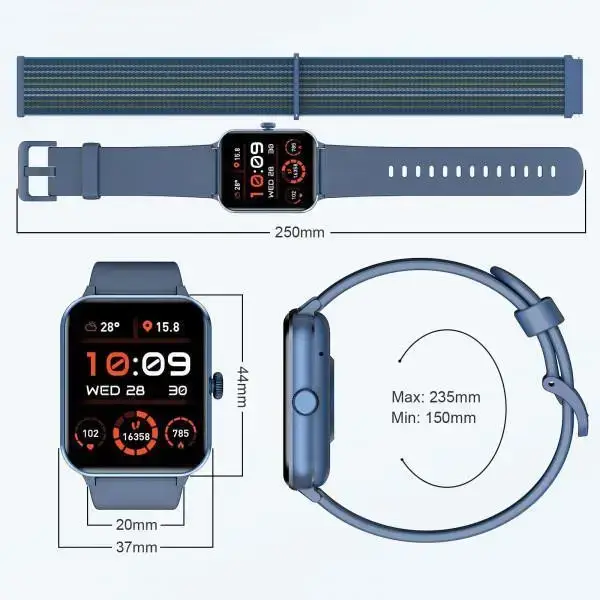 Смарт-годинник Blackview R50 Blue (6931548317548)