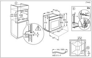 Духовка електрична Electrolux LOF3H10BK