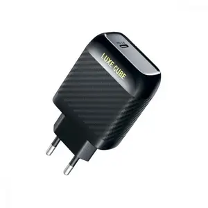 Сетевое зарядное устройство для Luxe Cube Dynamic 18W (1USBх3A) Black (4446689880896) Сетевое зарядное устройство для Luxe Cube Dynamic 18W (1USBх3A) Black (4446689880896)