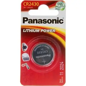 Батарейка Panasonic CR-2430 bat(3B) Lithium 1шт (CR-2430EL/1B)