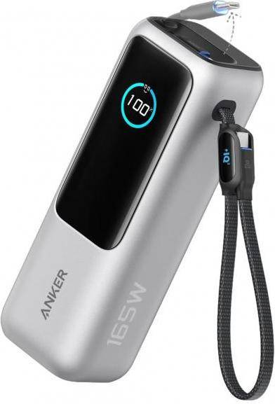 Зовнішній акумулятор (павербанк) Anker ZOLO Power Bank 25000mAh 165W Silver(A1695H41)