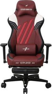 Комп'ютерне крісло для геймера 1STPLAYER Duke Black/White/Red Комп'ютерне крісло для геймера 1STPLAYER Duke Black/White/Red