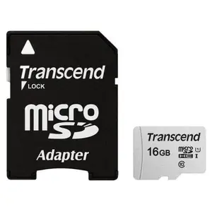 Карта памяти Transcend 16 GB microSDHC UHS-I 300S+SD Adapter TS16GUSD300S-A Карта памяти Transcend 16 GB microSDHC UHS-I 300S+SD Adapter TS16GUSD300S-A