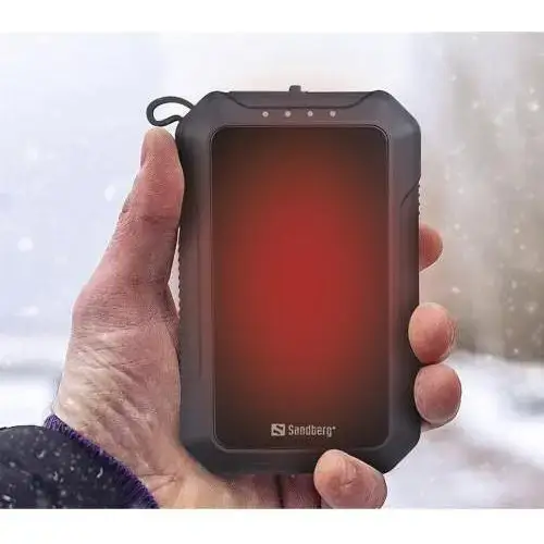 Зовнішній акумулятор (павербанк) Sandberg 10000mAh Hand Warmer flashlight 1W USB-C/USB-A 2A/5V (420-65)