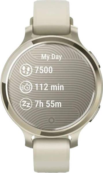 Смарт-годинник Garmin Lily 2 Active Lunar Gold with Bone Silicone Band (010-02891-00/50)