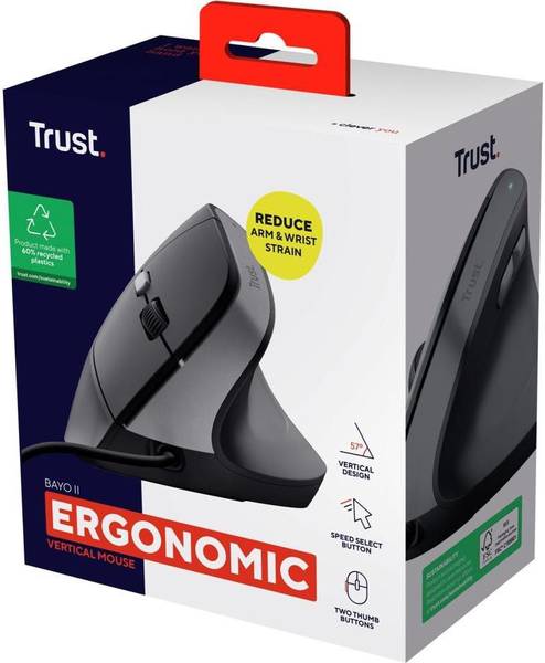 Миша Trust Bayo 2 Ergonomic Black (25144_TRUST)