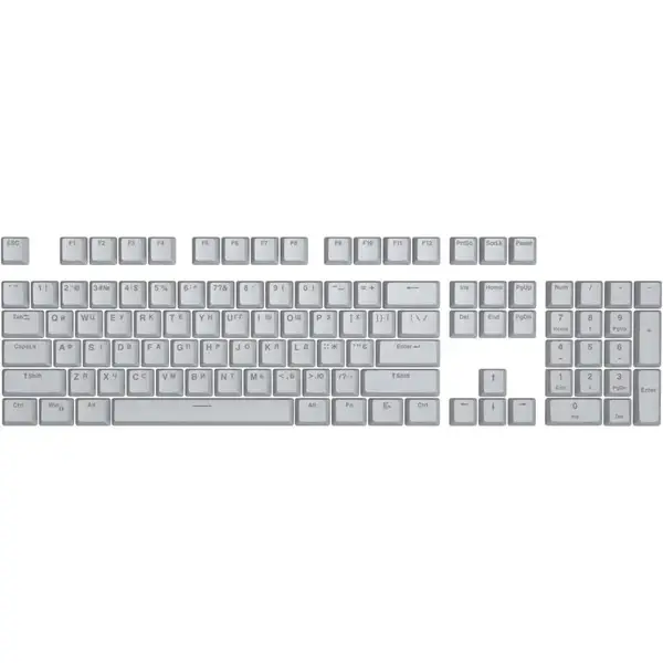 Набор кейкапов HATOR First Ukrainian PBT keycaps Gray (HTS-137)