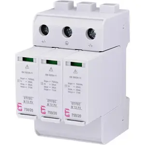 Розрядник, обмежувач перенапруги (ПЗІП) ETI Ограничитель перенапряжения 2440517 TEC M T2 PV 1500/20 Y (для PV систем) Розрядник, обмежувач перенапруги (ПЗІП) ETI Ограничитель перенапряжения 2440517 TEC M T2 PV 1500/20 Y (для PV систем)