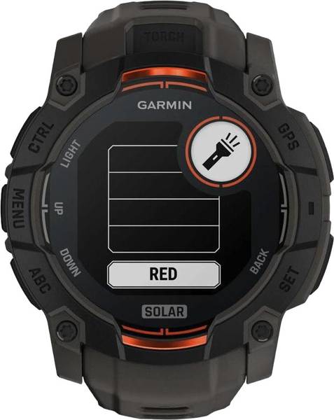 Смарт-годинник Garmin Instinct 3 50mm Solar Black with Charcoal Band (010-02935-00/40)