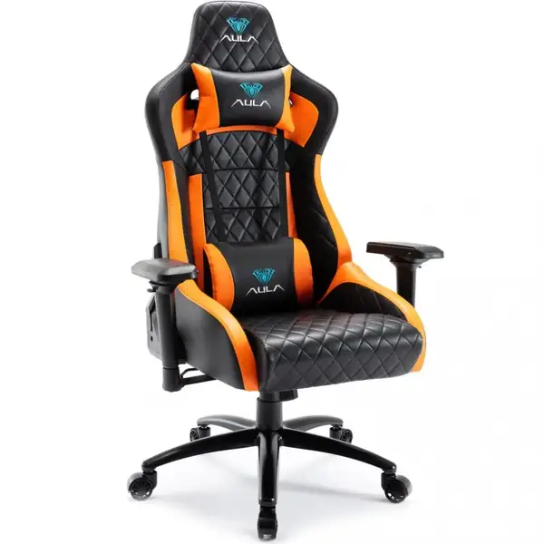 Комп'ютерне крісло для геймера AULA F1031 Black/Orange