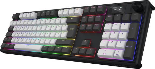 Клавіатура HATOR Skyfall 100 PRO Wireless Grey-Black UK-ISO Silent Switches (HTK4100EU)