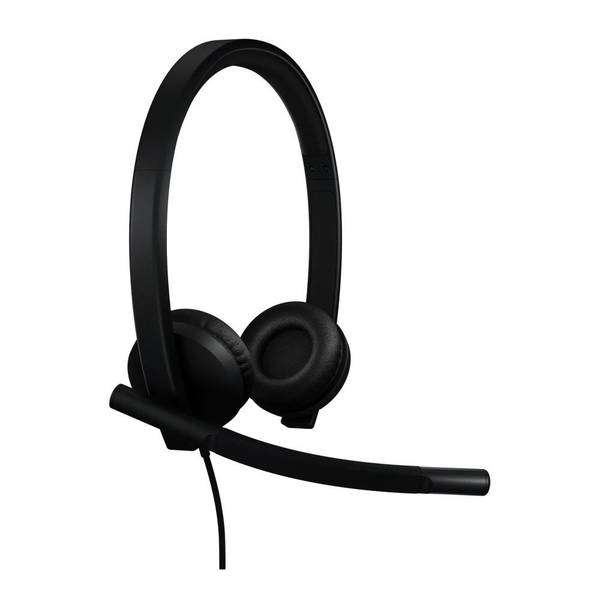 Навушники з мікрофоном Logitech H570e Stereo USB-C Black (981-001431)