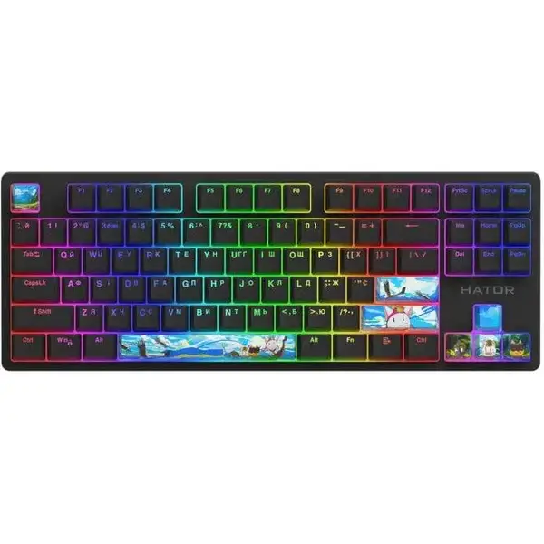 Додаткові змінні клавіші HATOR Authentic Edition fighting cats PBT keycaps (HTS-705)