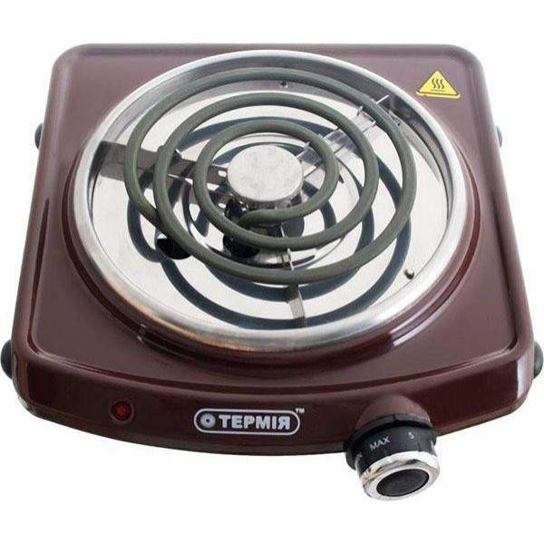 Настольная плита Термия ЭЛТ1-1,0/230М2(с) коричневая