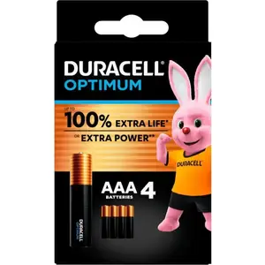 Батарейка Duracell AAA bat Alkaline 4шт Optimum (5015596)