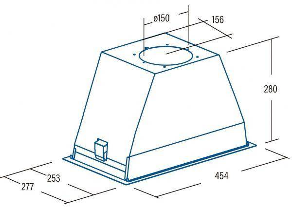 Витяжка вбудована Cata GT Plus 45 BK (02030407)