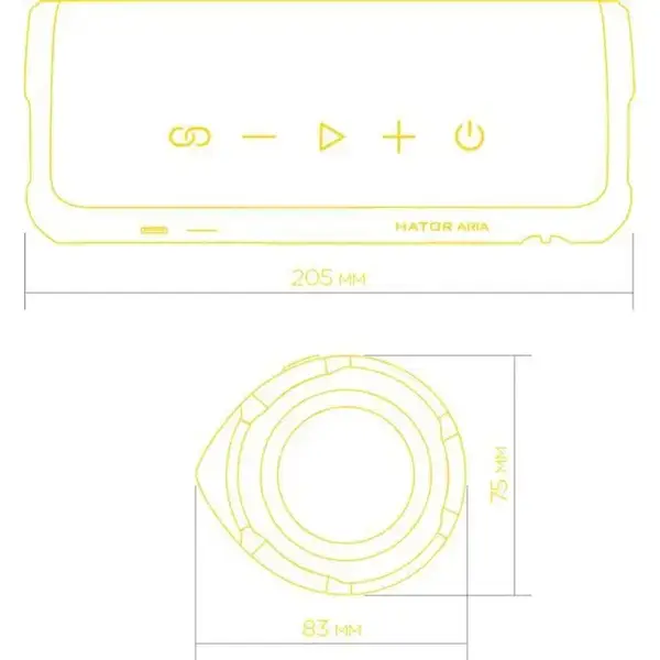 Портативна колонка HATOR Aria Stormy Blue (HTA-202)