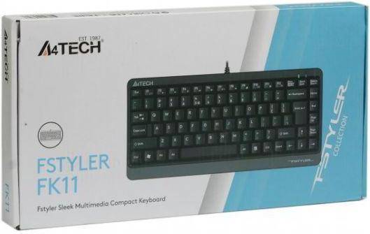Клавіатура A4Tech Fstyler Compact Size FK11 USB Grey