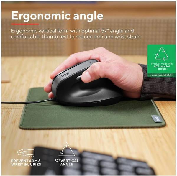 Миша Trust Bayo 2 Ergonomic Black (25144_TRUST)